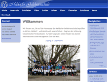 Tablet Screenshot of mgs-meldorf.de